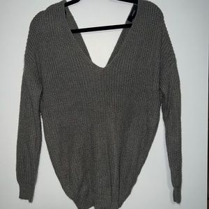 Forever 21 knitted twisted back sweater